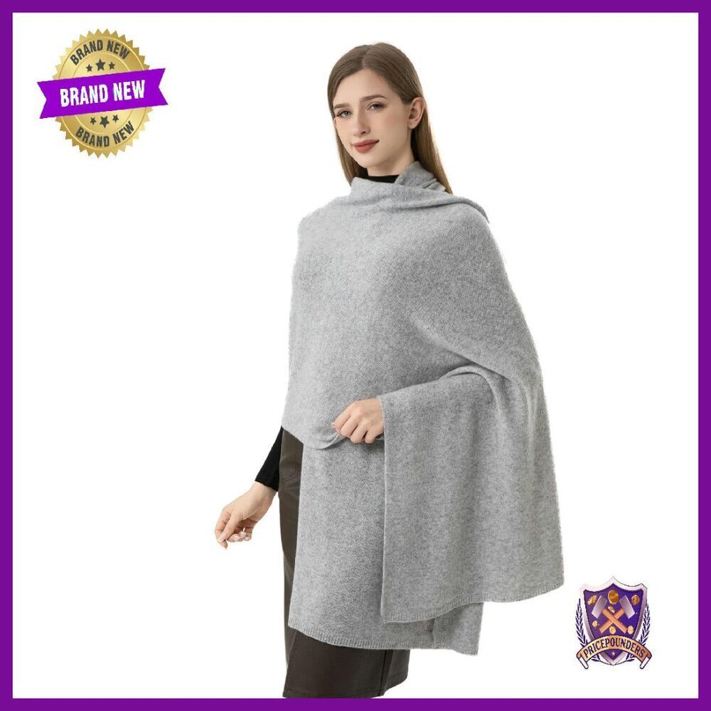 Extra Large Cashmere Wool Blend Wrap Scarf Shawl 87x28 Travel Blanket